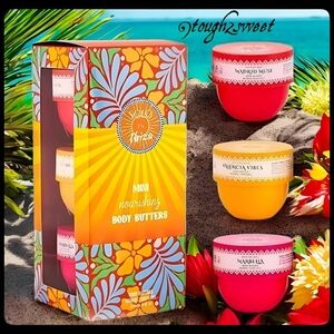 🆕️BODY BUTTER MINI 3 PACK~MADRID MUSE, VALENCIA VIBES, & MARBELLA SCENTED CREAM